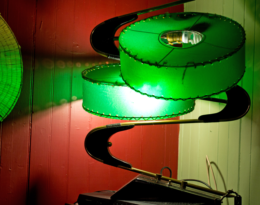 there's always a funky lamp at a B&B