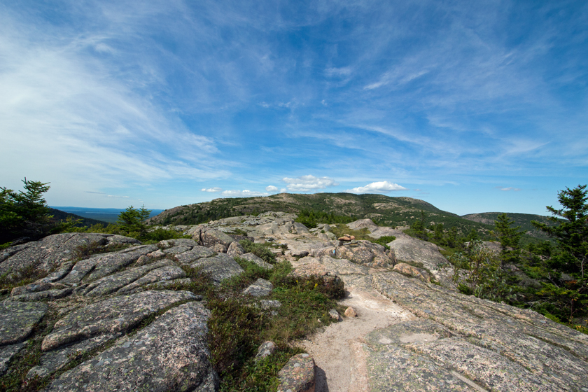 Looking toward the summit