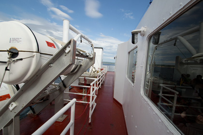 Deck of the ferry