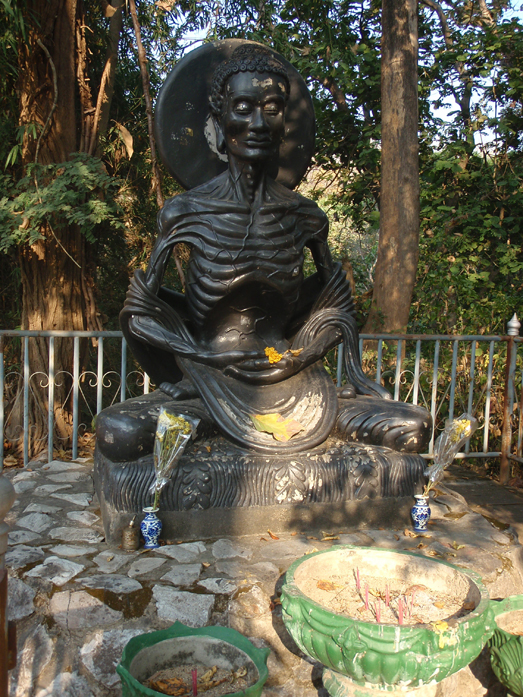 Starving Buddha, Forest Temple, Chiang Mai