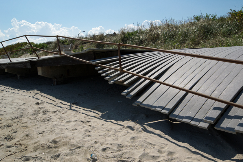 Spring Lake Boardwalk after Hurricane Irene