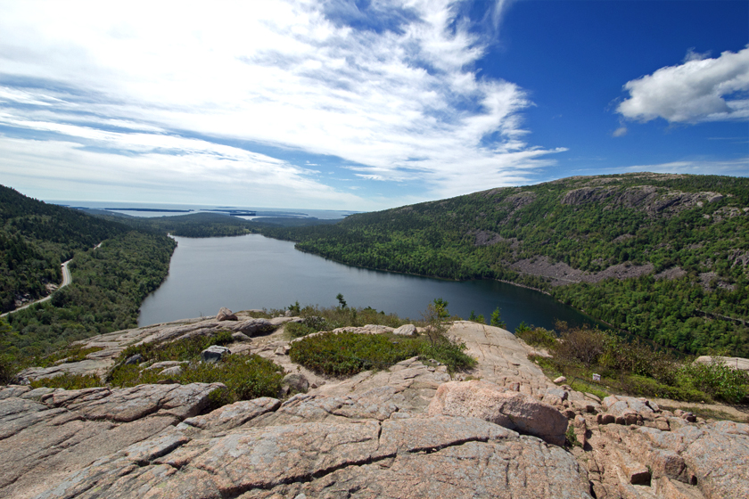 Jordan Pond from Bubble Rock