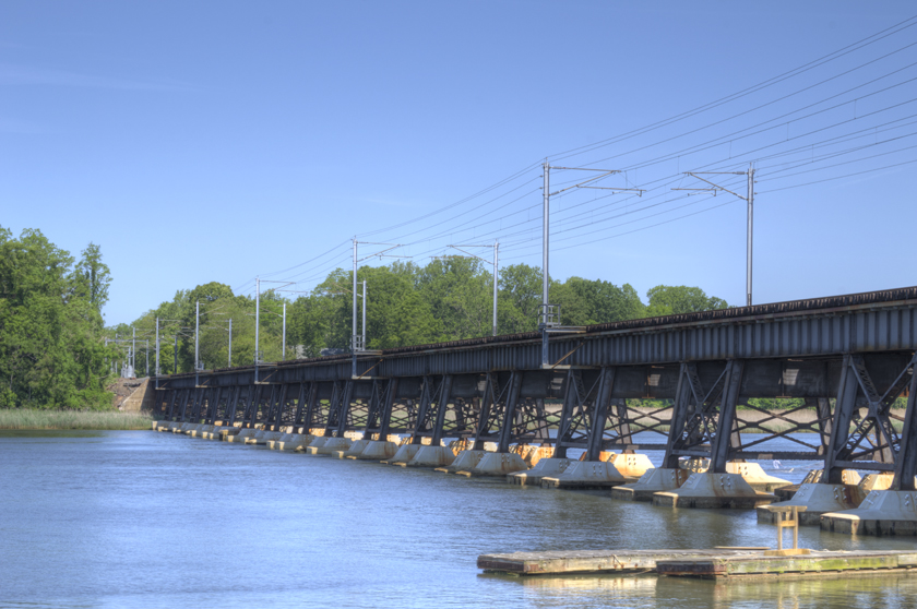 train bridge over the Navesink